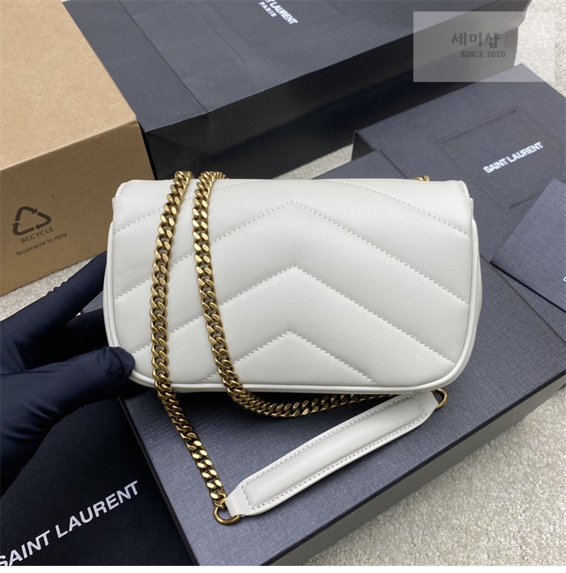 Saint Laurent 생로랑 루루 토이 램스킨 미니 크로스 백 화이트 Bag 10번 이미지