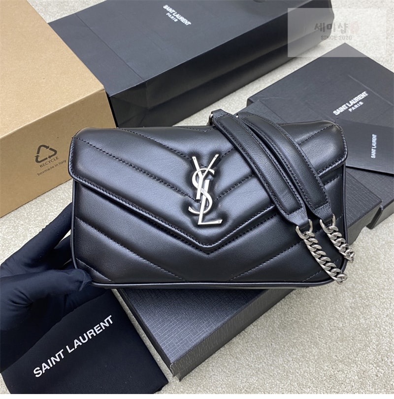 Saint Laurent 생로랑 루루 토이 램스킨 스몰 크로스 백 화이트 Bag 7번 이미지