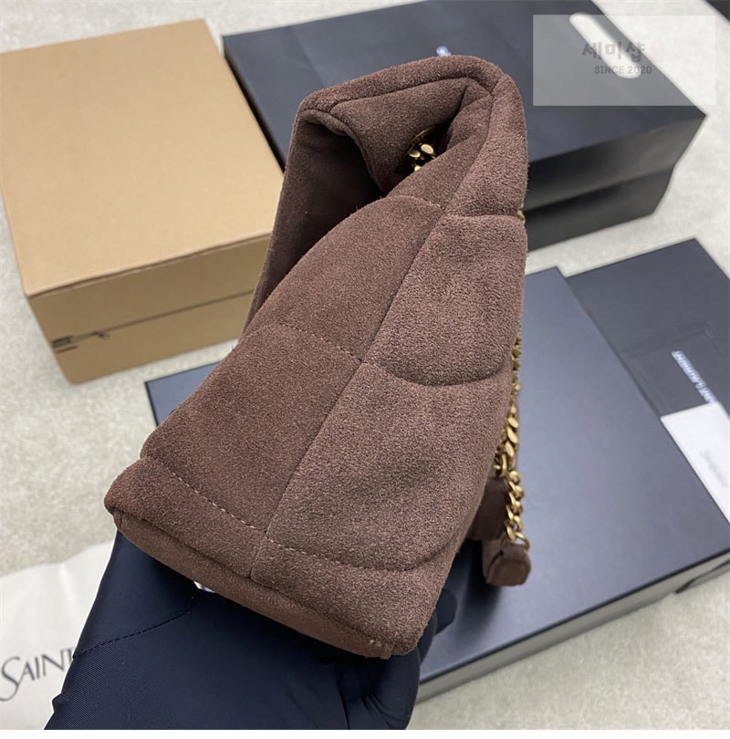 생로랑 생로랑 루루 푸퍼 스웨이드 스몰 숄더 백 577476 Bag 3번 이미지