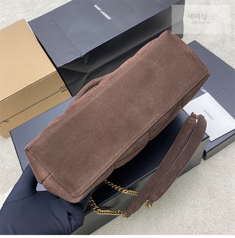 생로랑 생로랑 루루 푸퍼 스웨이드 스몰 숄더 백 577476 Bag 5번 이미지
