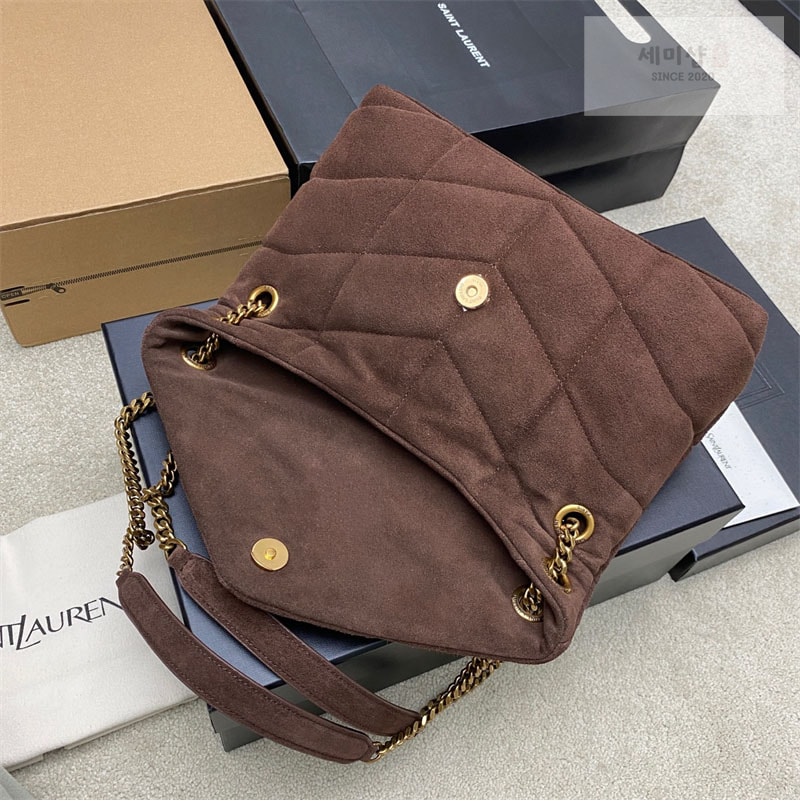 생로랑 생로랑 루루 푸퍼 스웨이드 스몰 숄더 백 577476 Bag 2번 이미지