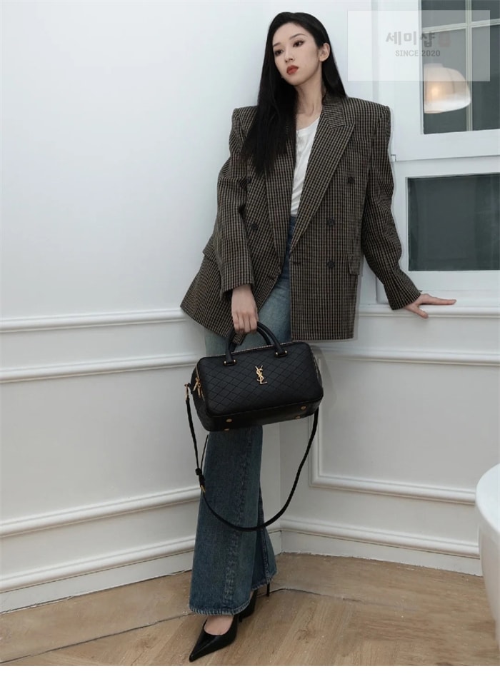 Saint Laurent 생로랑 리아 르 카산드라 퀼팅 더플백 Bag 2번 이미지