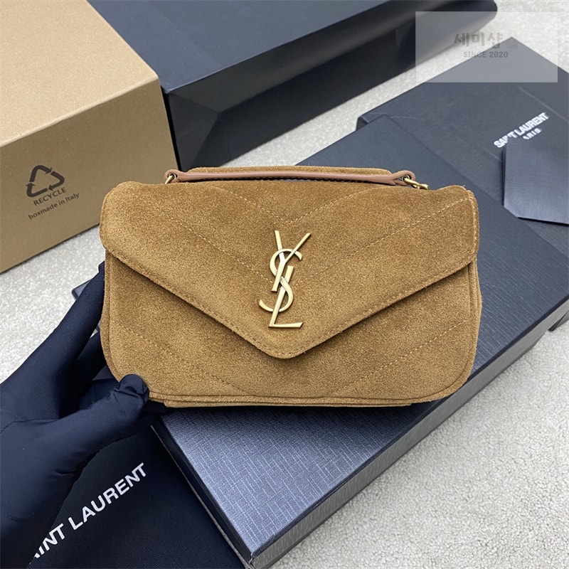 Saint Laurent 생로랑 마틀라세 스웨이드 루루 미니 백 베이지 821479 Bag 6번 이미지
