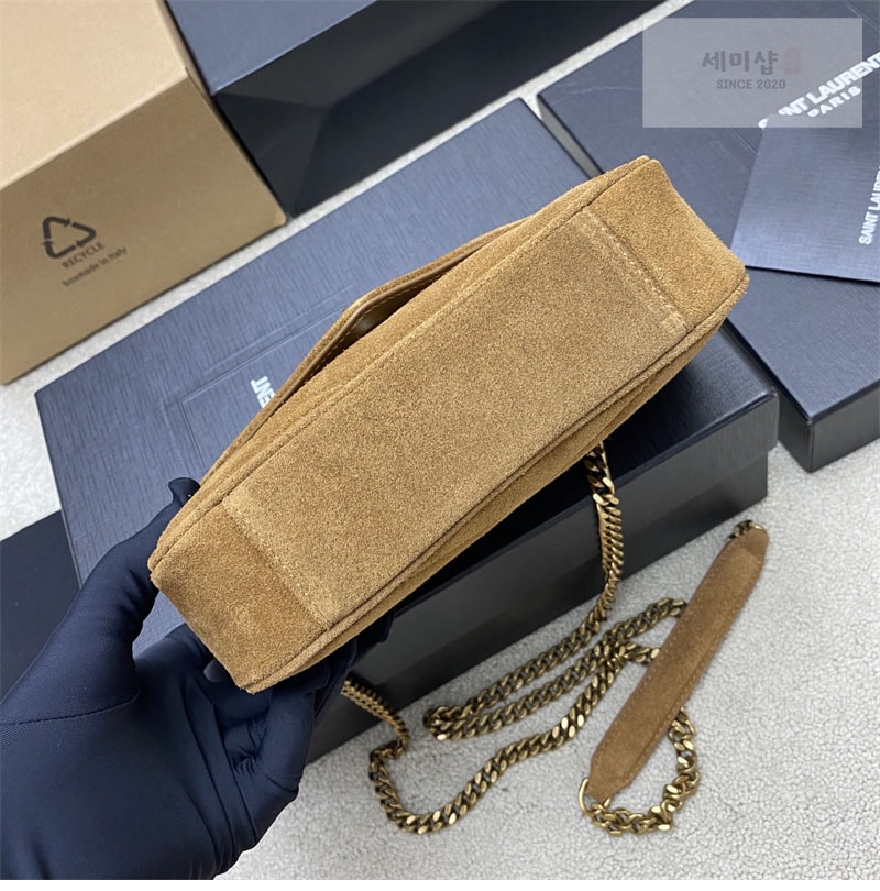 Saint Laurent 생로랑 마틀라세 스웨이드 루루 미니 백 베이지 821479 Bag 1번 이미지