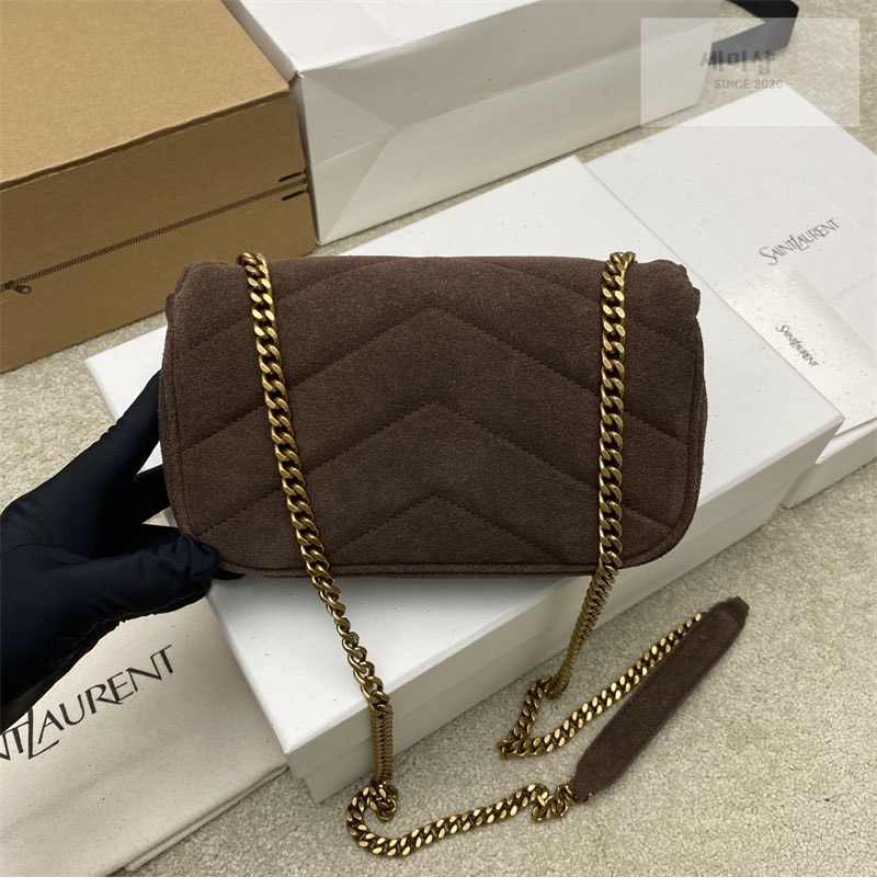Saint Laurent 생로랑 마틀라세 스웨이드 루루 미니 백 브라운 821479 Bag 2번 이미지