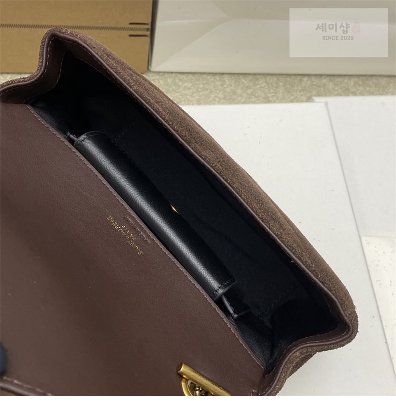 Saint Laurent 생로랑 마틀라세 스웨이드 루루 미니 백 브라운 821479 Bag 4번 이미지