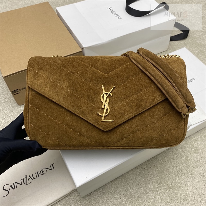Saint Laurent 생로랑 마틀라세 스웨이드 루루 스몰 백 베이지 801437 Bag 7번 이미지