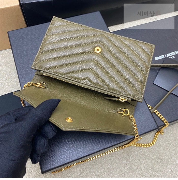 Saint Laurent 생로랑 모노그램 스몰 체인 woc 숄더백 1# Bag 28번 이미지