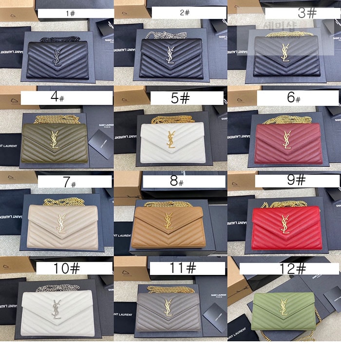 Saint Laurent 생로랑 모노그램 체인 woc 숄더백 1# Bag 3번 이미지