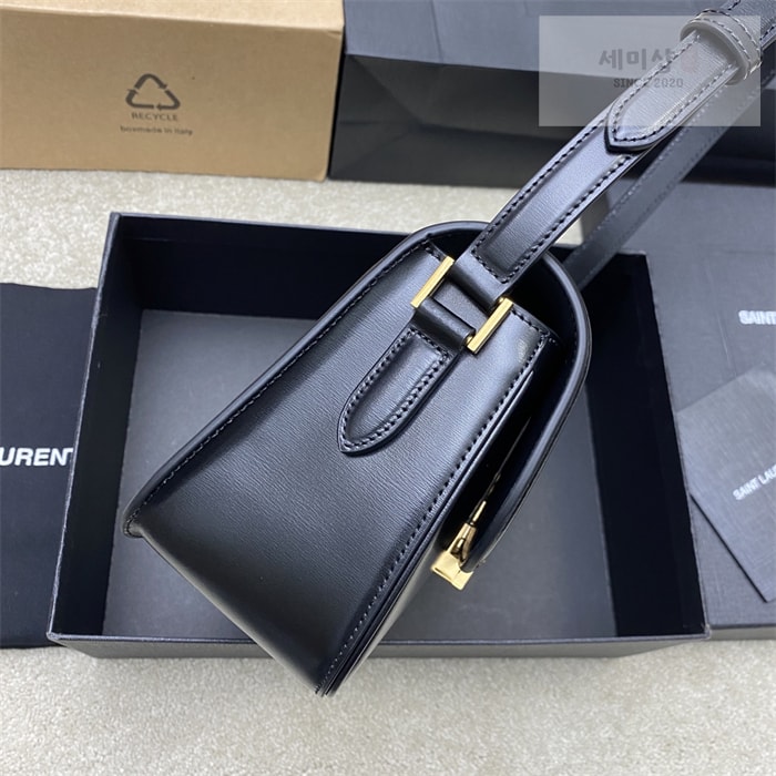 Saint Laurent 생로랑 박스 솔페리노 레더 숄더백 스몰/라지 블랙 Bag 3번 이미지