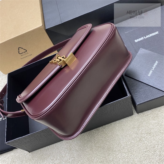 Saint Laurent 생로랑 박스 솔페리노 레더 숄더백 스몰/라지 블랙 Bag 16번 이미지