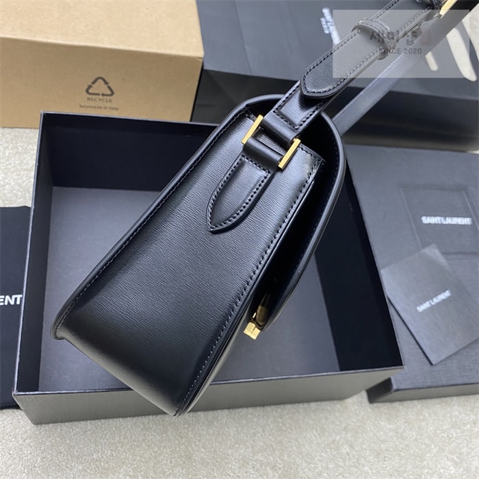 Saint Laurent 생로랑 박스 솔페리노 레더 숄더백 스몰/라지 블랙 Bag 25번 이미지