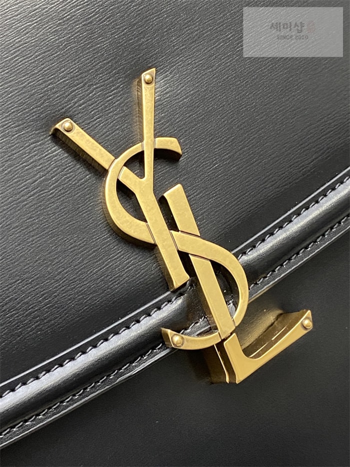 Saint Laurent 생로랑 박스 솔페리노 레더 숄더백 스몰/라지 블랙 Bag 10번 이미지