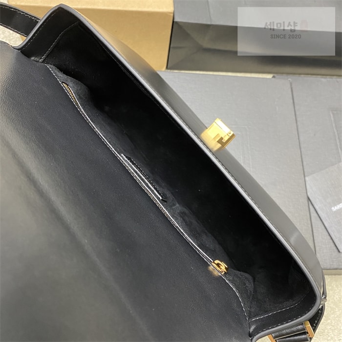 Saint Laurent 생로랑 박스 솔페리노 레더 숄더백 스몰/라지 블랙 Bag 11번 이미지