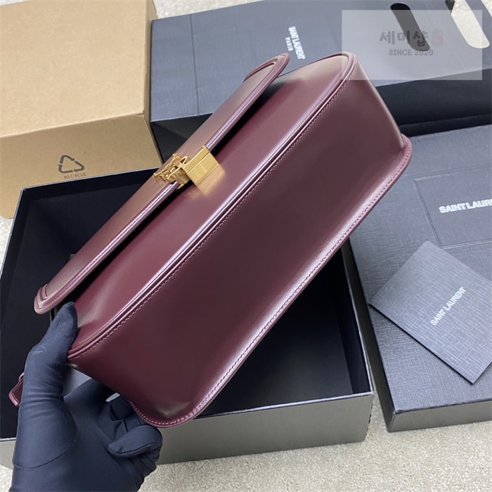 Saint Laurent 생로랑 박스 솔페리노 레더 숄더백 스몰/라지 블랙 Bag 20번 이미지