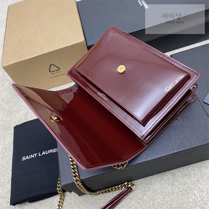 Saint Laurent 생로랑 선셋 로고 레더 체인 숄더 백 Bag 4번 이미지