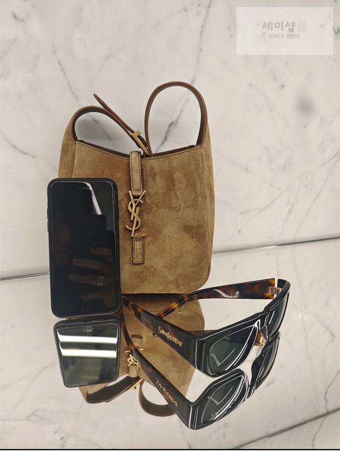 Saint Laurent 생로랑 스웨이드 LE 5 À 7 베이비백 1# Bag 6번 이미지
