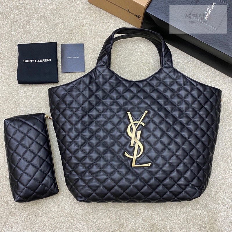 Saint Laurent 생로랑 아이케어 쇼퍼백 블랙 Bag 2번 이미지