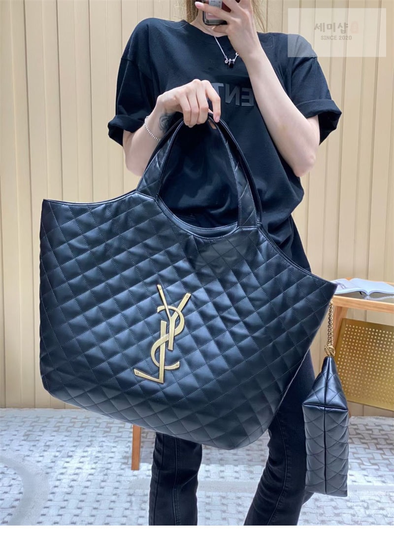 Saint Laurent 생로랑 아이케어 쇼퍼백 블랙 Bag 17번 이미지