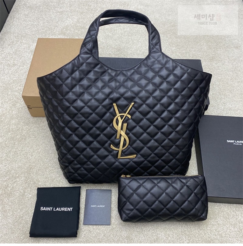 Saint Laurent 생로랑 아이케어 쇼퍼백 블랙 Bag 5번 이미지