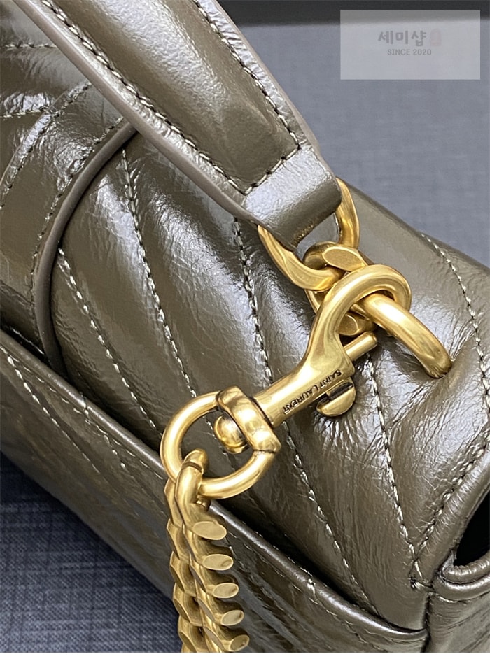 Saint Laurent 생로랑 컬리지 미니 퀼티드 크로스백 블랙 Bag 10번 이미지
