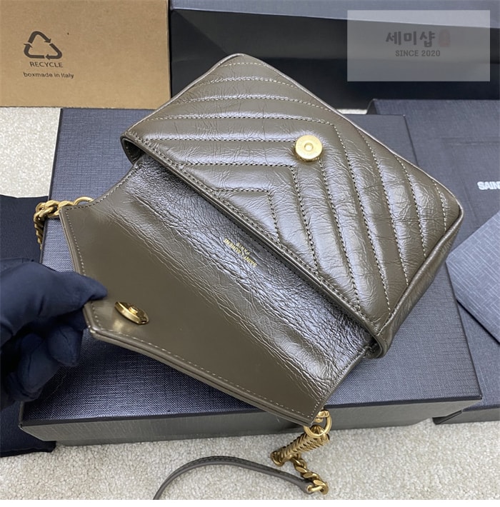 Saint Laurent 생로랑 컬리지 미니 퀼티드 크로스백 블랙 Bag 2번 이미지