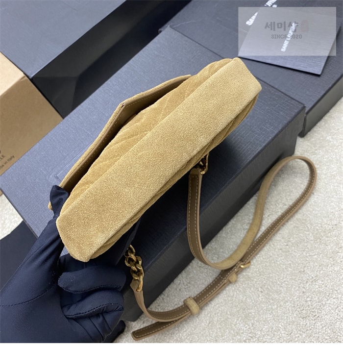 Saint Laurent 생로랑 컬리지 미니 퀼티드 크로스백 블랙 Bag 28번 이미지