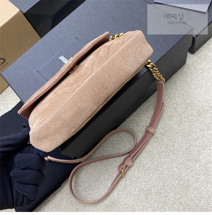 Saint Laurent 생로랑 컬리지 미니 퀼티드 크로스백 블랙 Bag 19번 이미지