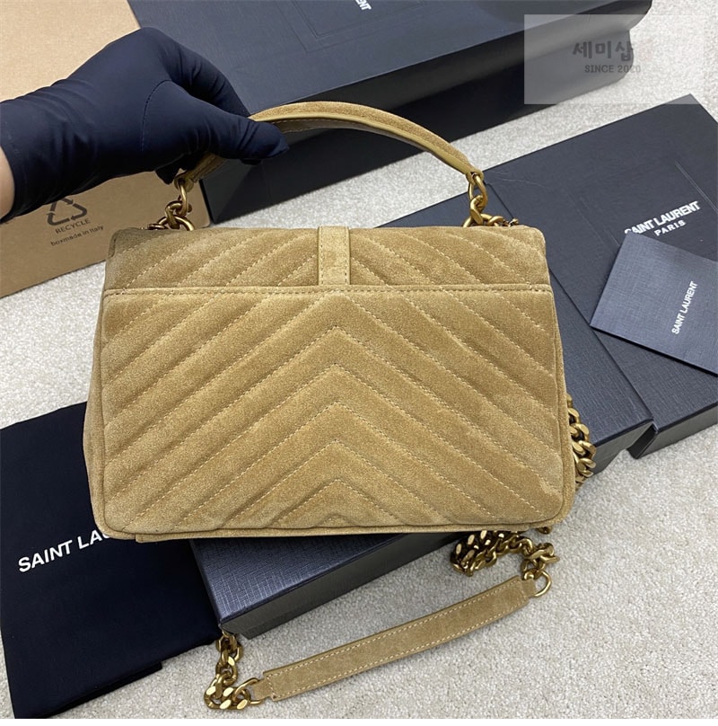 Saint Laurent 생로랑 컬리지 미디엄 스웨이드 숄더 백 Bag 10번 이미지