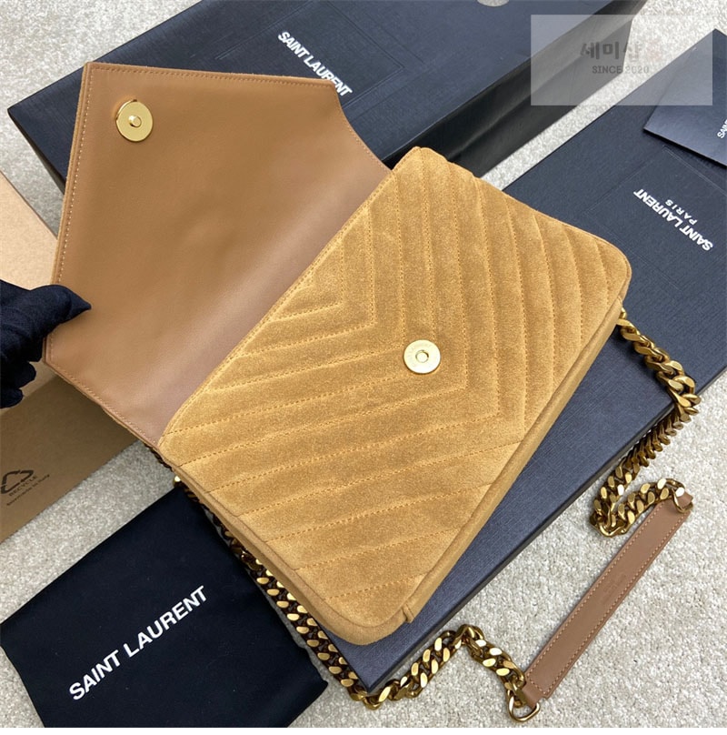 Saint Laurent 생로랑 컬리지 미디엄 스웨이드 숄더 백 Bag 16번 이미지