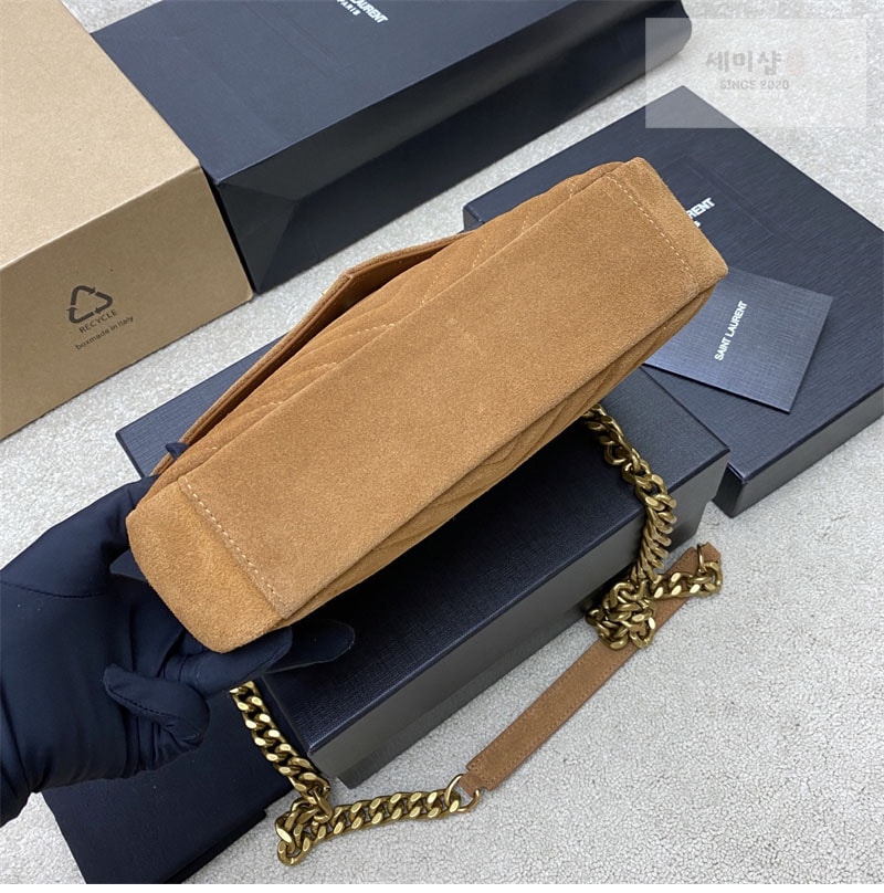 Saint Laurent 생로랑 컬리지 미디엄 스웨이드 숄더 백 Bag 8번 이미지