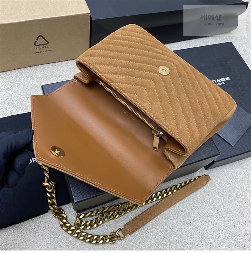 Saint Laurent 생로랑 컬리지 미디엄 스웨이드 숄더 백 Bag 2번 이미지
