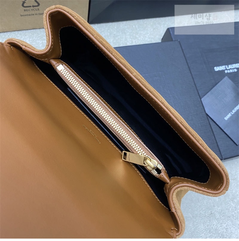 Saint Laurent 생로랑 컬리지 미디엄 스웨이드 숄더 백 Bag 1번 이미지