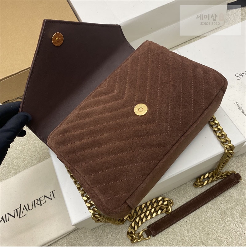 Saint Laurent 생로랑 컬리지 미디엄 스웨이드 숄더 백 Bag 26번 이미지