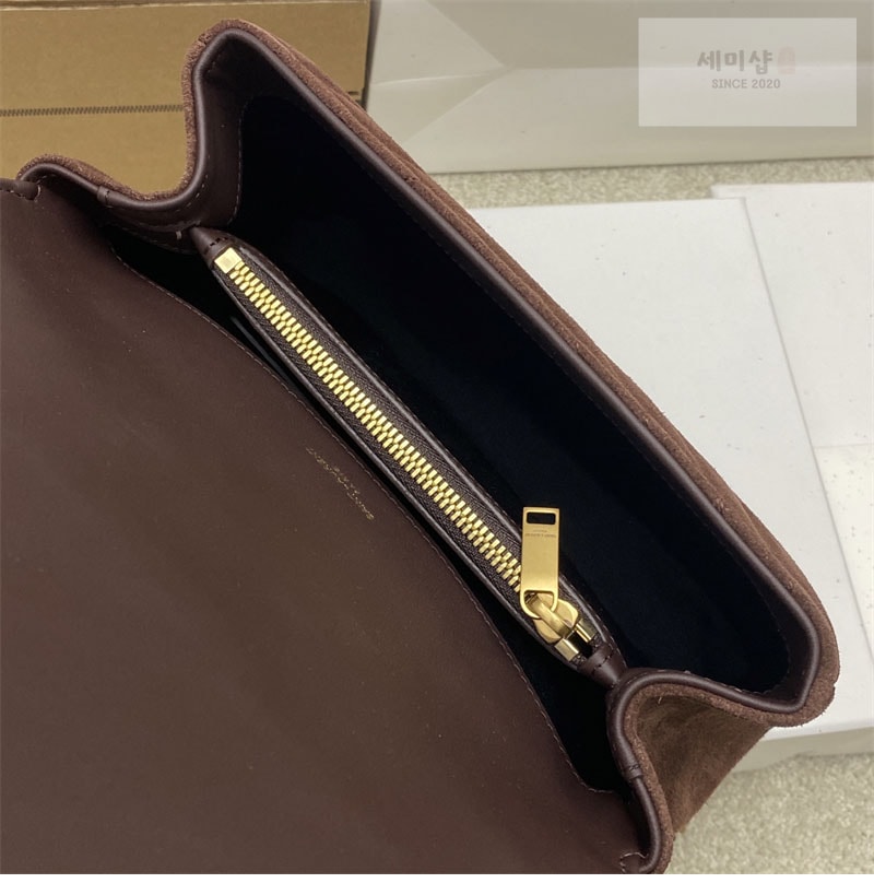 Saint Laurent 생로랑 컬리지 미디엄 스웨이드 숄더 백 Bag 22번 이미지