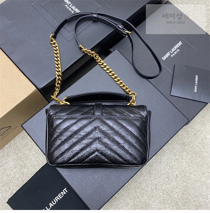 Saint Laurent 생로랑 컬리지 카산드라 미니 체인백 블랙 Bag 19번 이미지