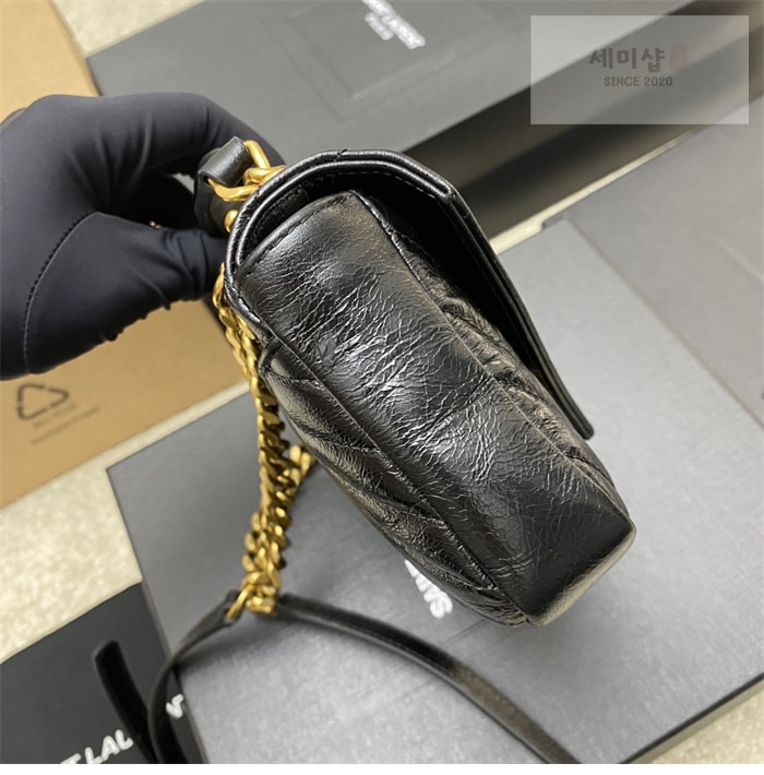 Saint Laurent 생로랑 컬리지 카산드라 미니 체인백 블랙 Bag 3번 이미지