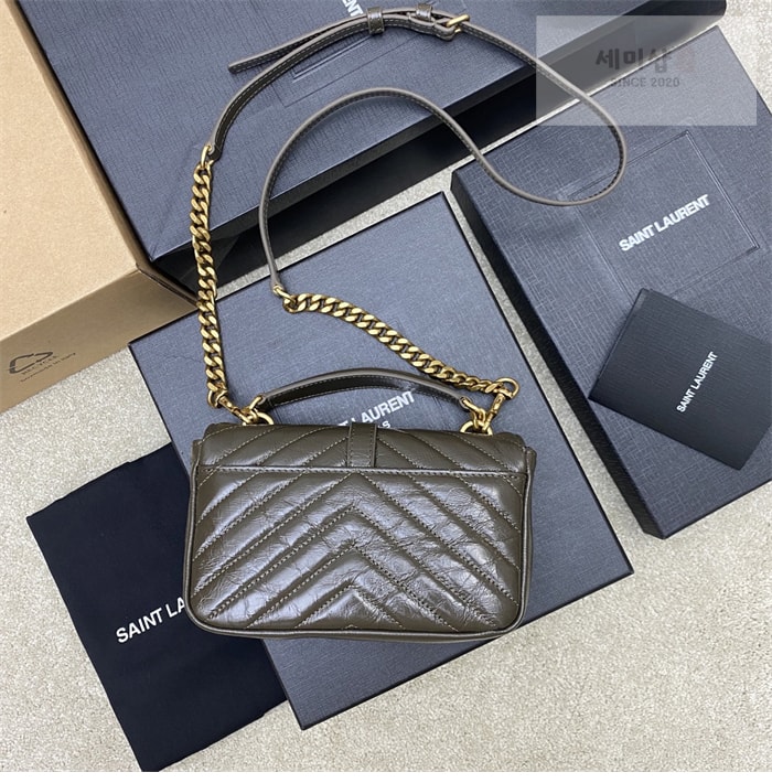 Saint Laurent 생로랑 컬리지 카산드라 미니 체인백 블랙 Bag 14번 이미지