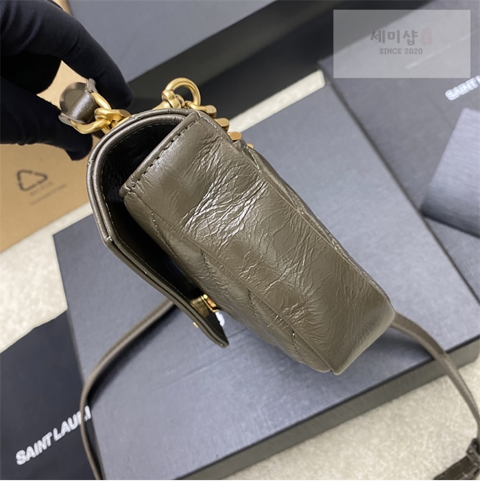 Saint Laurent 생로랑 컬리지 카산드라 미니 체인백 블랙 Bag 22번 이미지