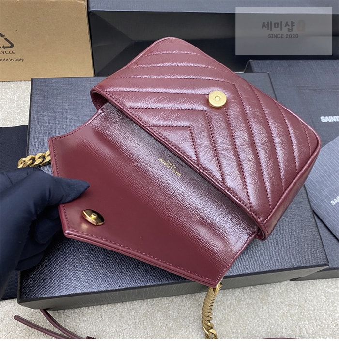 Saint Laurent 생로랑 컬리지 카산드라 미니 체인백 블랙 Bag 9번 이미지