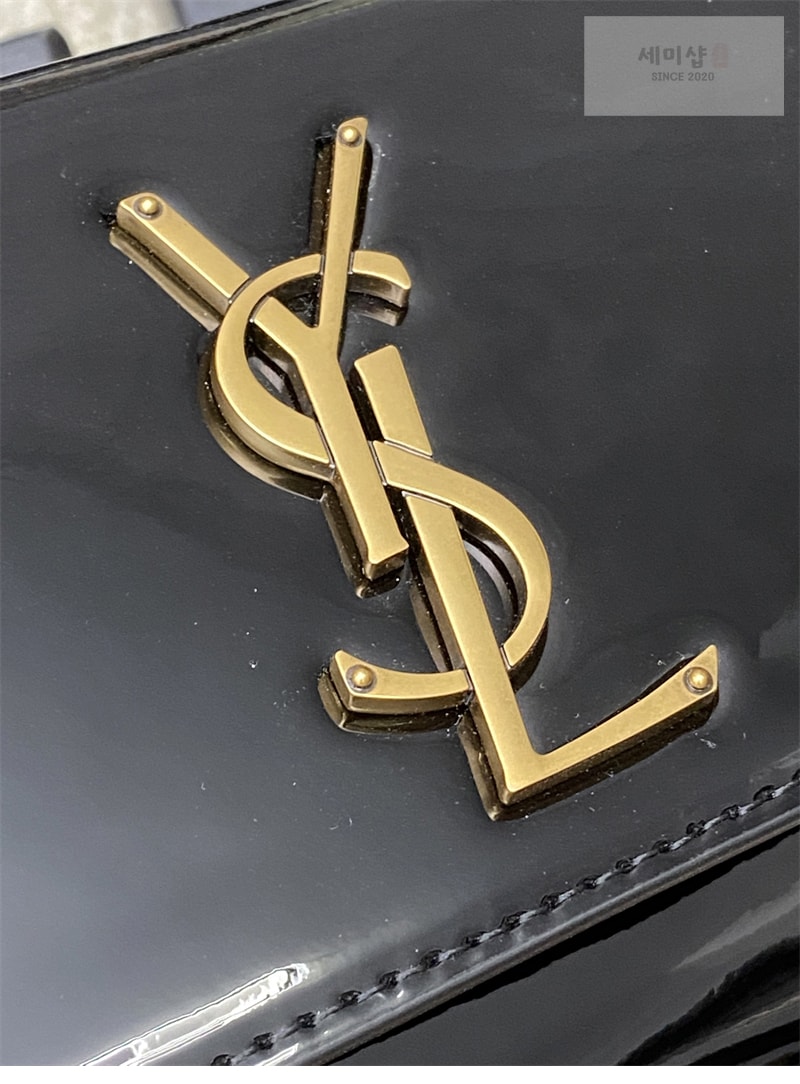 Saint Laurent 생로랑 케이트 스몰 페이턴트 숄더백 블랙 377629 Bag 9번 이미지