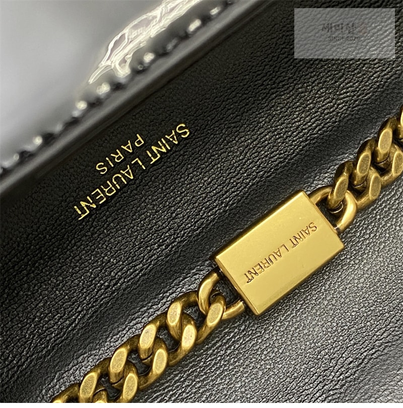 Saint Laurent 생로랑 케이트 스몰 페이턴트 숄더백 블랙 377629 Bag 7번 이미지