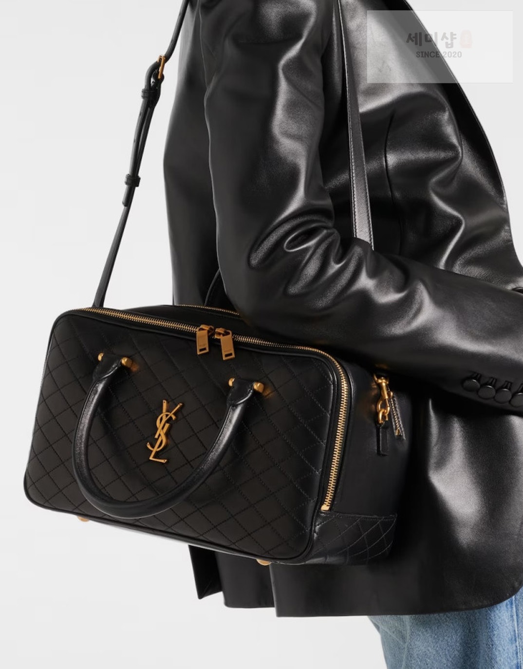 Saint Laurent 생로랑 퀼트 램스킨 LYIA 더플 백 31*16*13CM Bag 1번 이미지