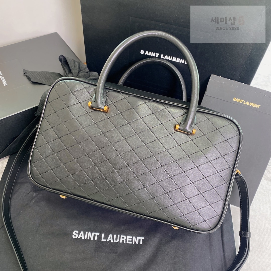 Saint Laurent 생로랑 퀼트 램스킨 LYIA 더플 백 31*16*13CM Bag 9번 이미지