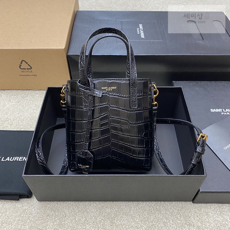 Saint Laurent 생로랑 토이 쇼퍼 미니 토트 백 Bag 1번 이미지