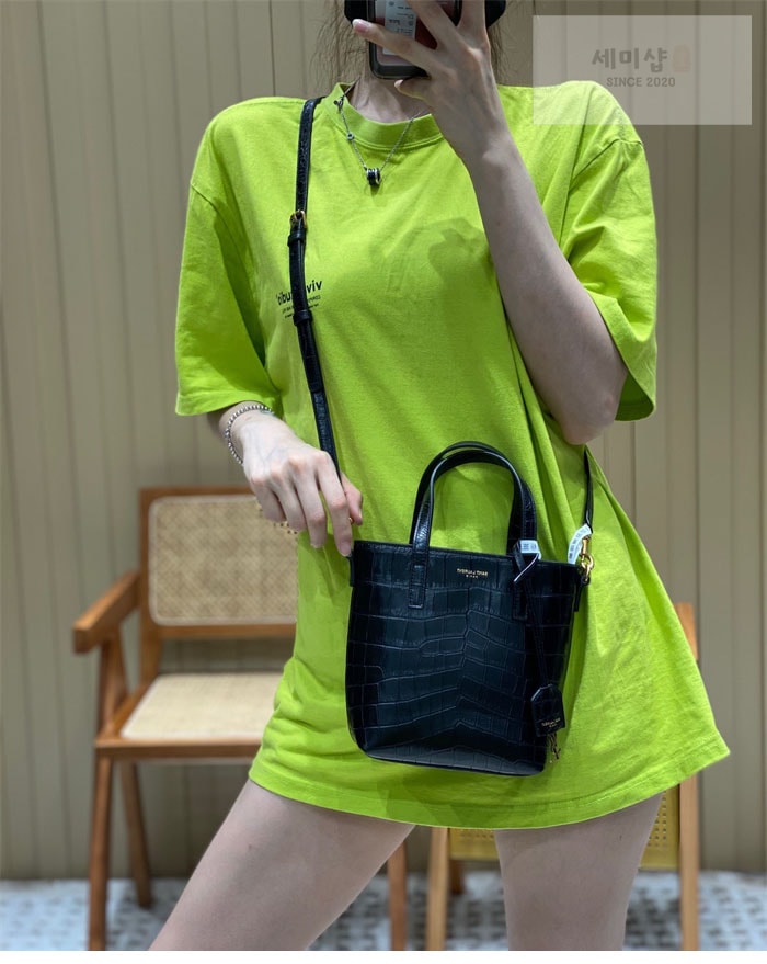 Saint Laurent 생로랑 토이 쇼퍼 미니 토트 백 Bag 6번 이미지