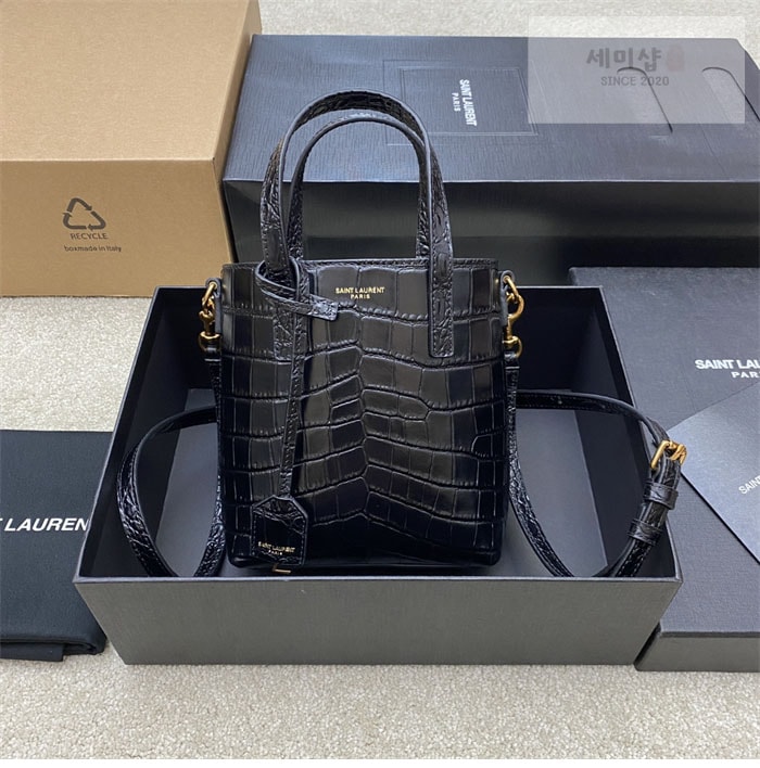 Saint Laurent 생로랑 토이 쇼퍼 미니 토트 백 Bag 7번 이미지