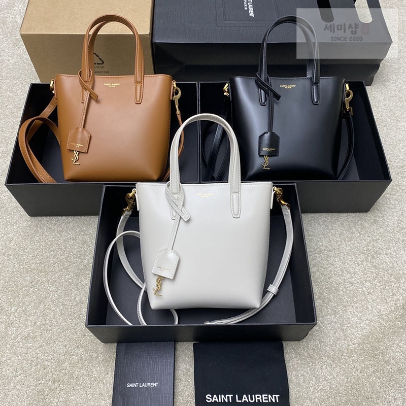 Saint Laurent 생로랑 토이 쇼퍼 미니 토트 백 블랙 Bag 6번 이미지