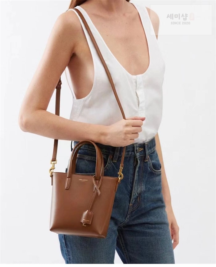 Saint Laurent 생로랑 토이 쇼퍼 미니 토트 백 블랙 Bag 25번 이미지