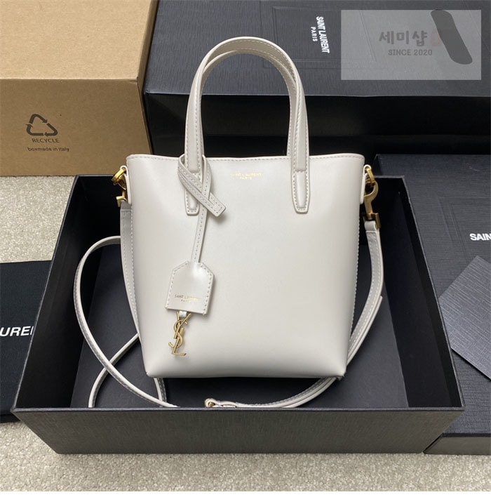 Saint Laurent 생로랑 토이 쇼퍼 미니 토트 백 블랙 Bag 4번 이미지